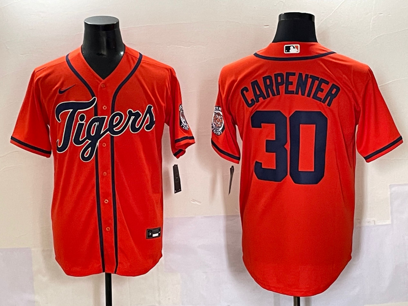 Men's Detroit Tigers Kerry Carpenter #30 Orange Limited Jersey